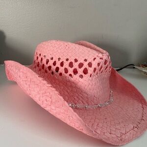 Pink cowboy hat